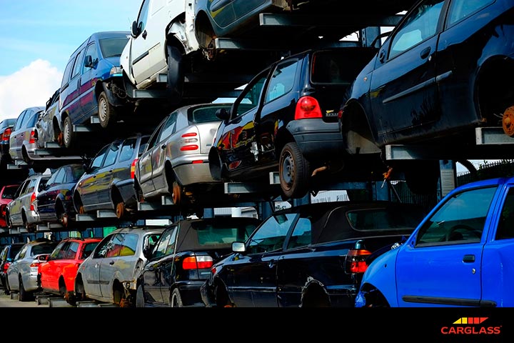 partes del coche recicladas