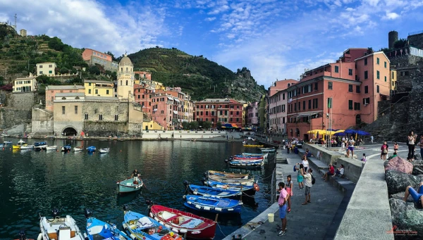 Cinque Terre en coche: Vernazza.