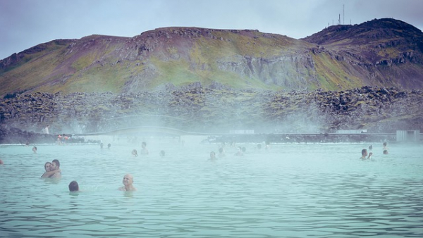 Ruta por islandia en coche: Blue Lagoon.