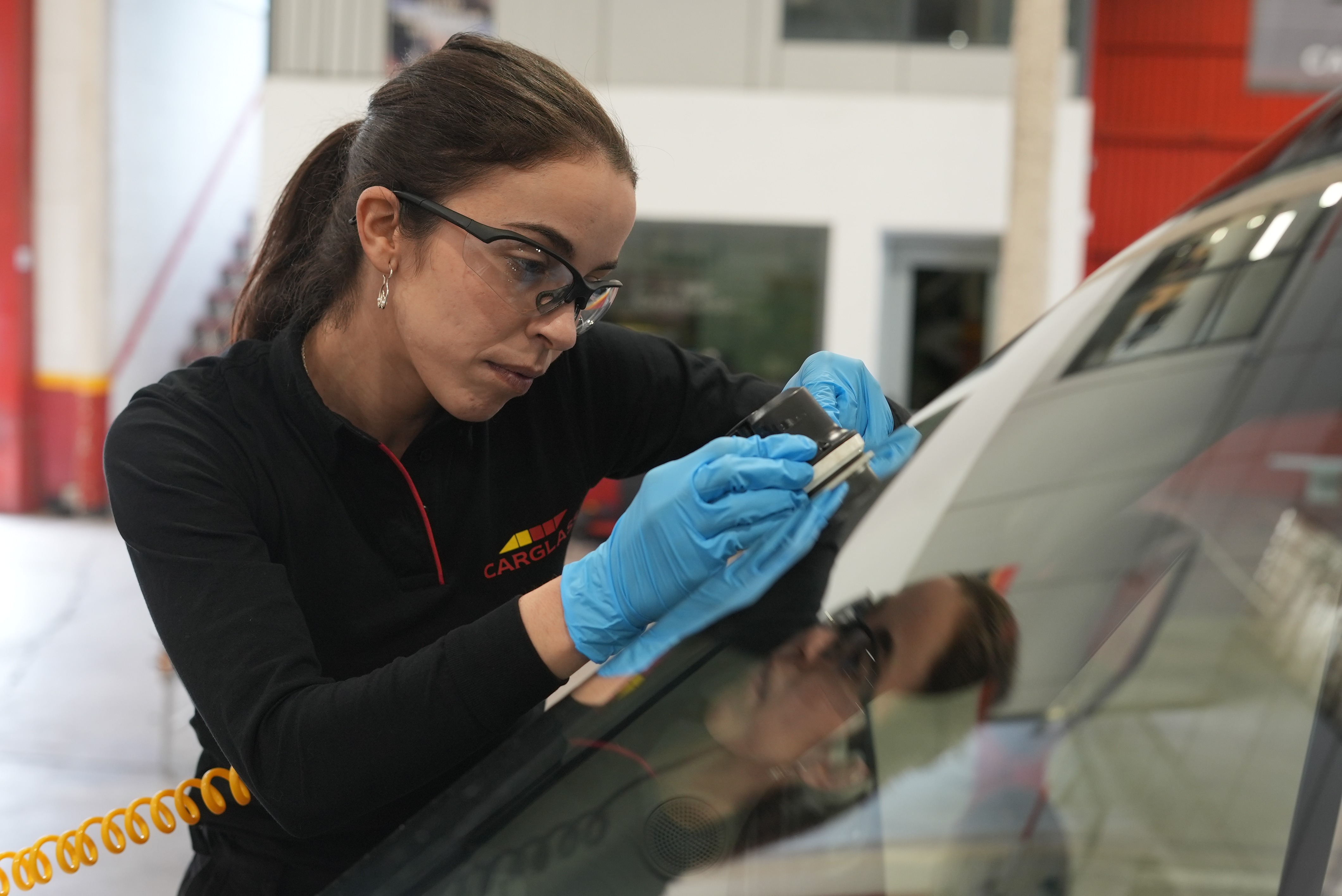 Reparando parabrisas